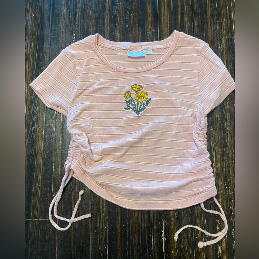 Mighty Fine Kids Pink Striped T-Shirt